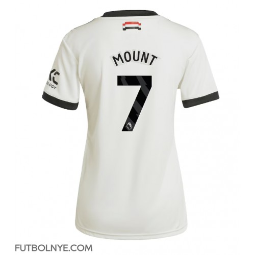 Camiseta Manchester United Mason Mount #7 Tercera Equipación para mujer 2024-25 manga corta